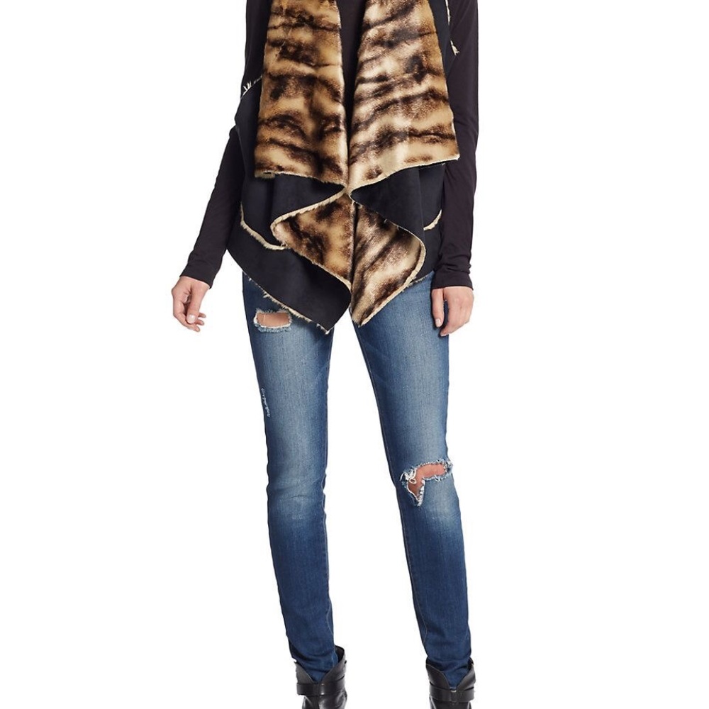 Faux fur vest